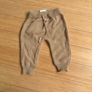 Kids Tan Knit Joggers